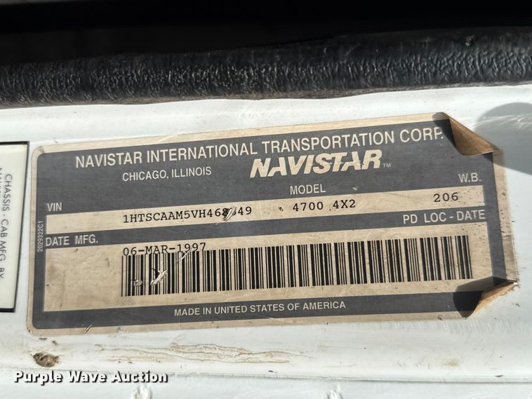 image for item NA9365 1997 International 4700 dump truck