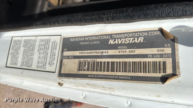 image for item NA9365 1997 International 4700 dump truck