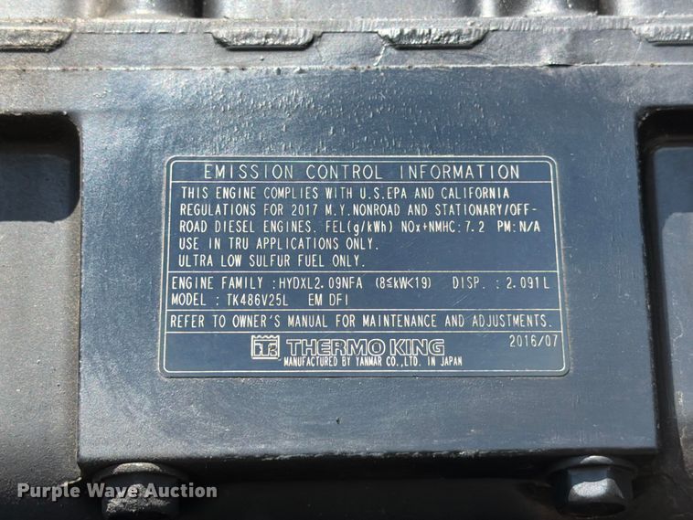 image for item YA3338 2017 Wabash RFALHSA refrigerated van trailer