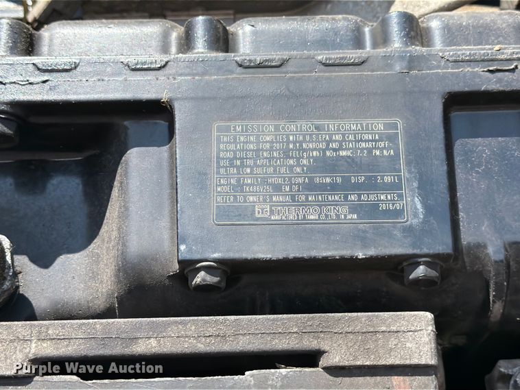image for item YA3339 2017 Wabash RFALHSA refrigerated van trailer