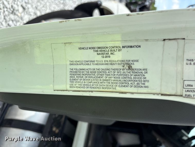 image for item YA3494 2021 International MV607 box truck