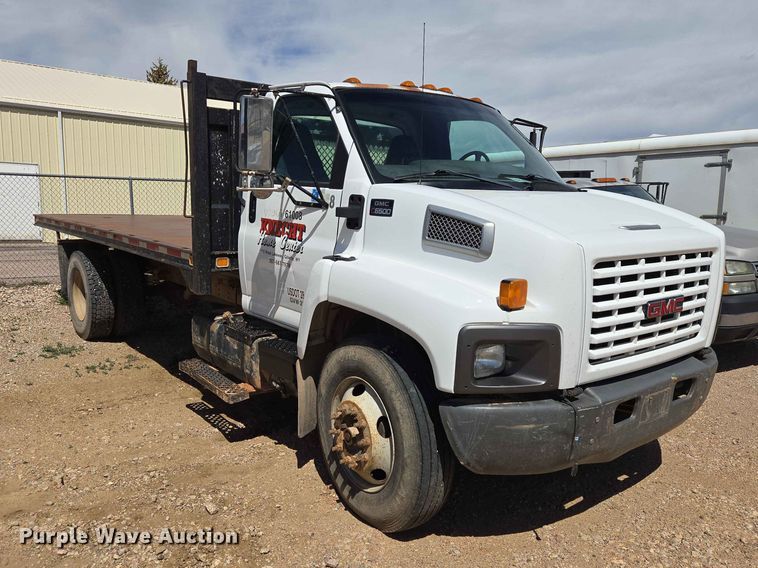 image for item DP8936 2005 GMC C6500 dump flatbed truck