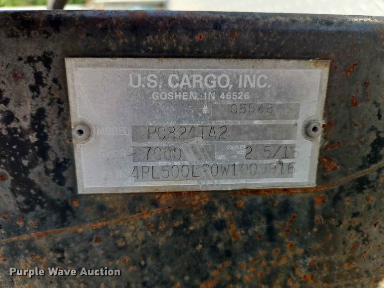 image for item DQ7796 1998 U.S. Cargo PC824TA2 enclosed cargo trailer