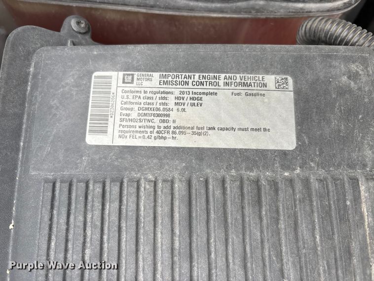 image for item DV4368 2013 Chevrolet Silverado 2500HD Ext. Cab utility bed pickup truck