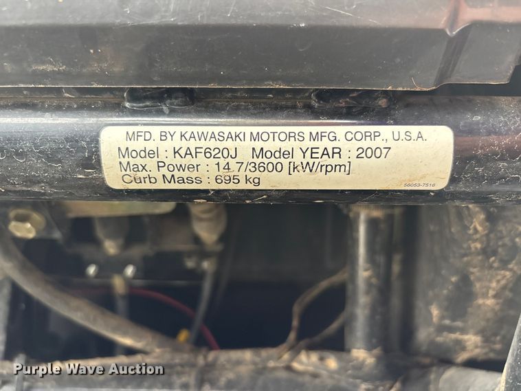 image for item DV4371 2007 Kawasaki Mule utility vehicle
