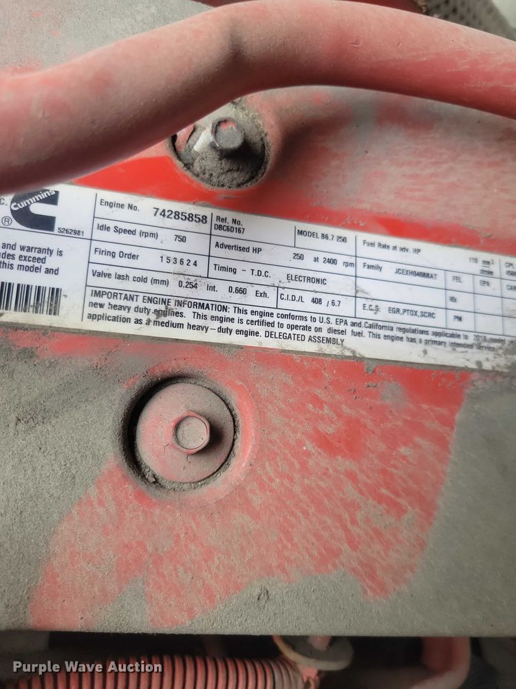 image for item DZ7145 2019 International 4300 box truck
