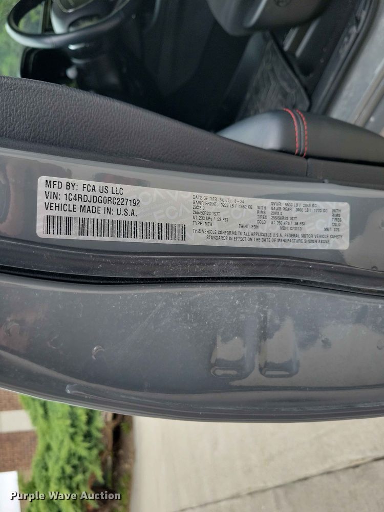 image for item DZ7187 2024 Dodge Durango SUV