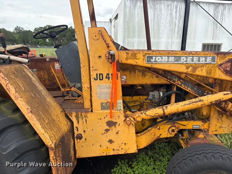 image for item EA7303 John Deere 410 backhoe