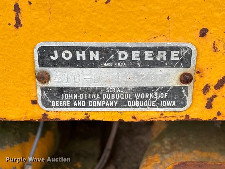 image for item EA7303 John Deere 410 backhoe