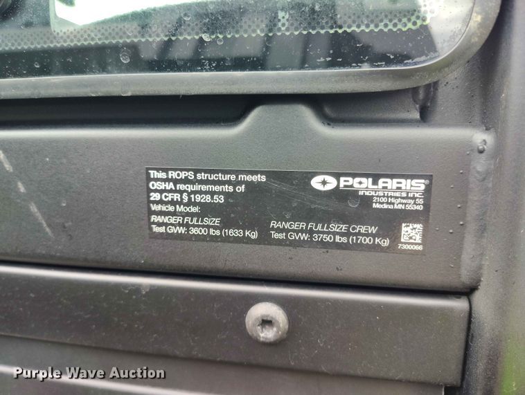 image for item ED0125 2026 Polaris Ranger XP 1000 EPS Northstar Edition utility vehicle