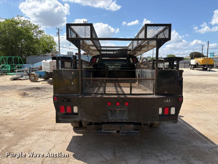 image for item ED5296 2014 Chevrolet Silverado 3500HD Crew Cab flatbed pickup truck