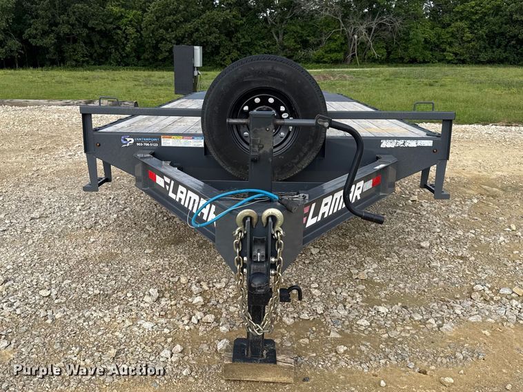 image for item EN0311 2022 Lamar equipment trailer