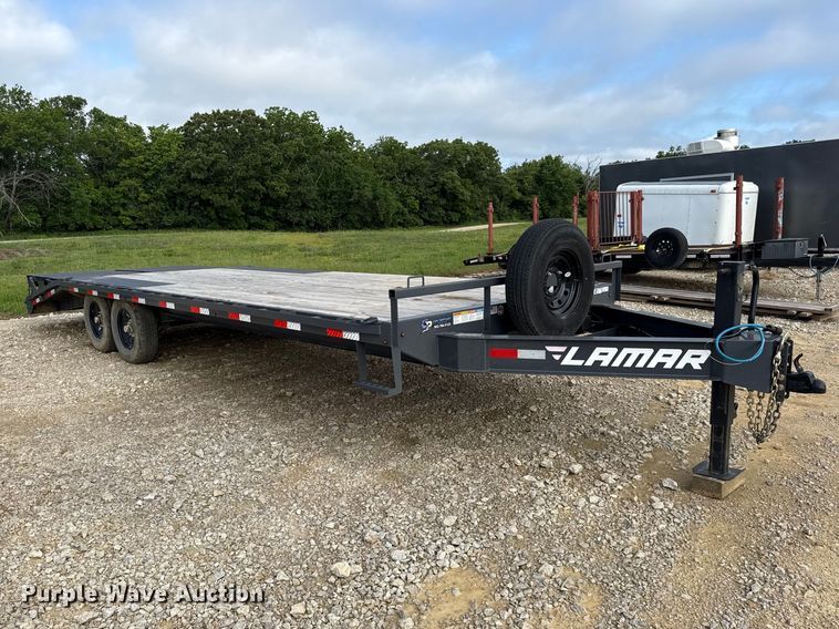 image for item EN0311 2022 Lamar equipment trailer