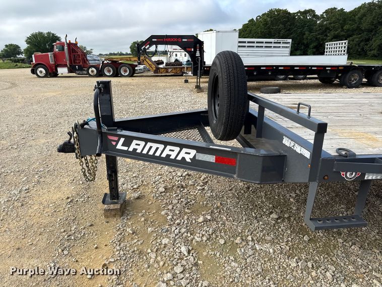 image for item EN0311 2022 Lamar equipment trailer