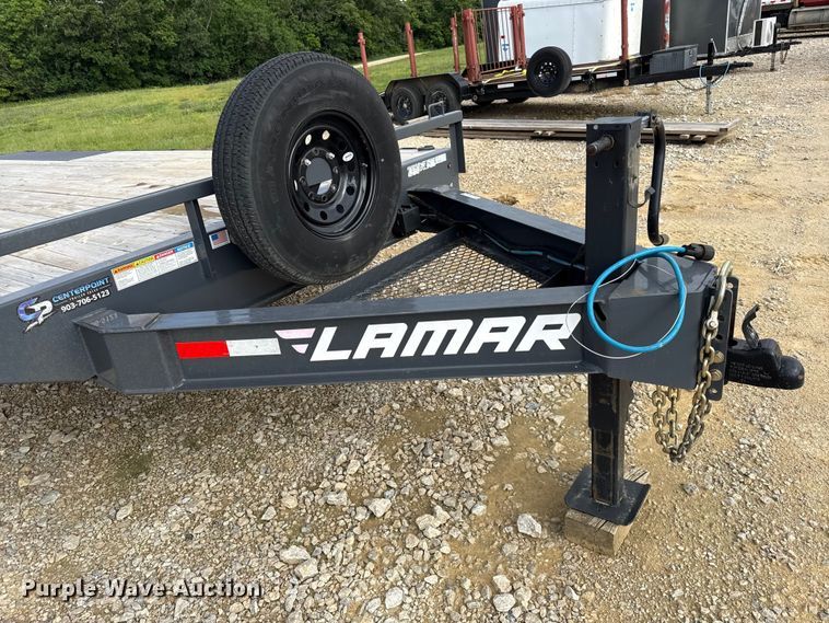 image for item EN0311 2022 Lamar equipment trailer