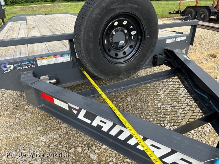 image for item EN0311 2022 Lamar equipment trailer