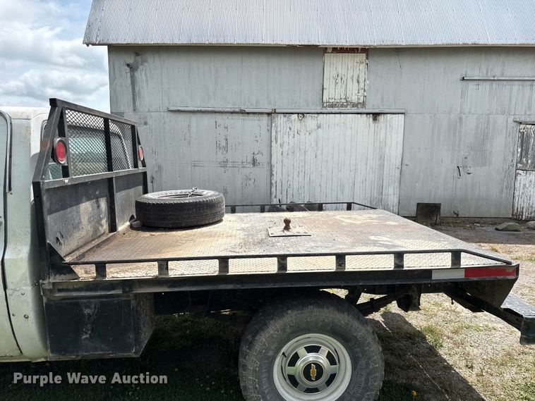 image for item EN0439 1979 Chevrolet C30 flatbed pickup truck