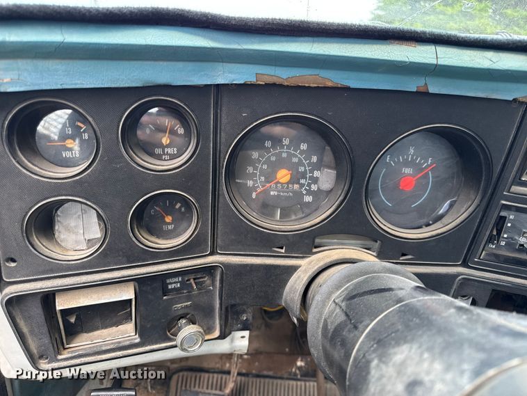 image for item EN0439 1979 Chevrolet C30 flatbed pickup truck