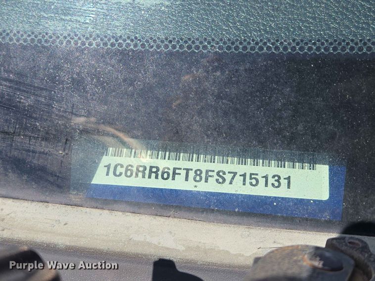 image for item ER1666 2015 RAM 1500 Ext. Cab pickup truck