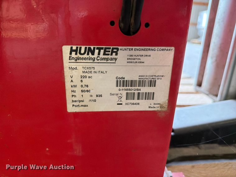 image for item ER3029 Hunter Engineering Company TCX575 tire machine