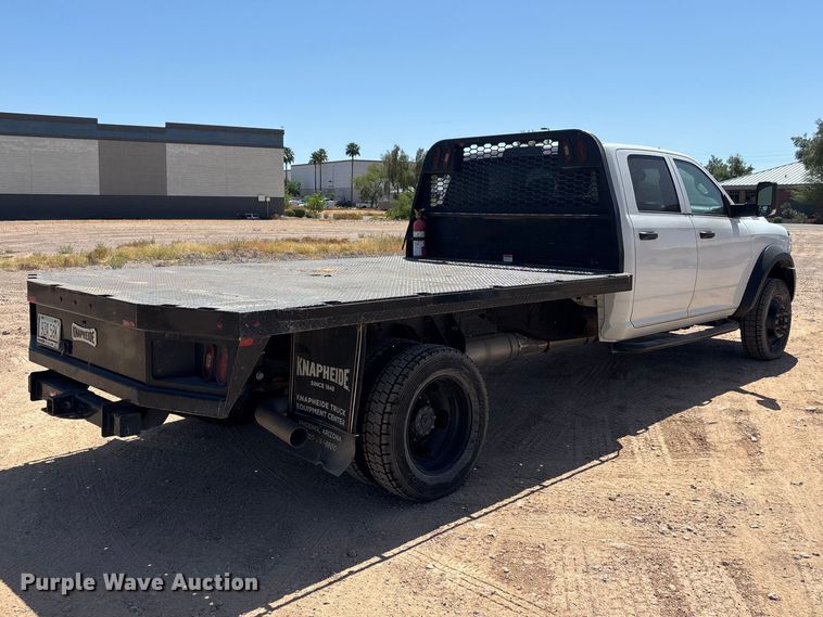 image for item ER7546 2022 RAM 4500 Crew Cab flatbed truck