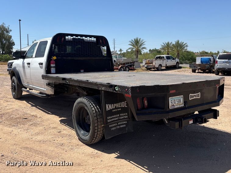image for item ER7546 2022 RAM 4500 Crew Cab flatbed truck