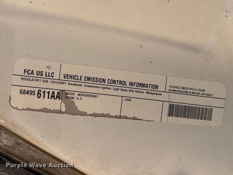 image for item ER7546 2022 RAM 4500 Crew Cab flatbed truck