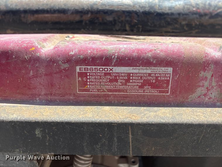 image for item ER7608 (6) Honda EB6500X generators