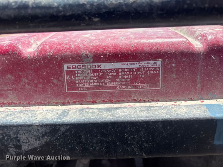 image for item ER7608 (6) Honda EB6500X generators