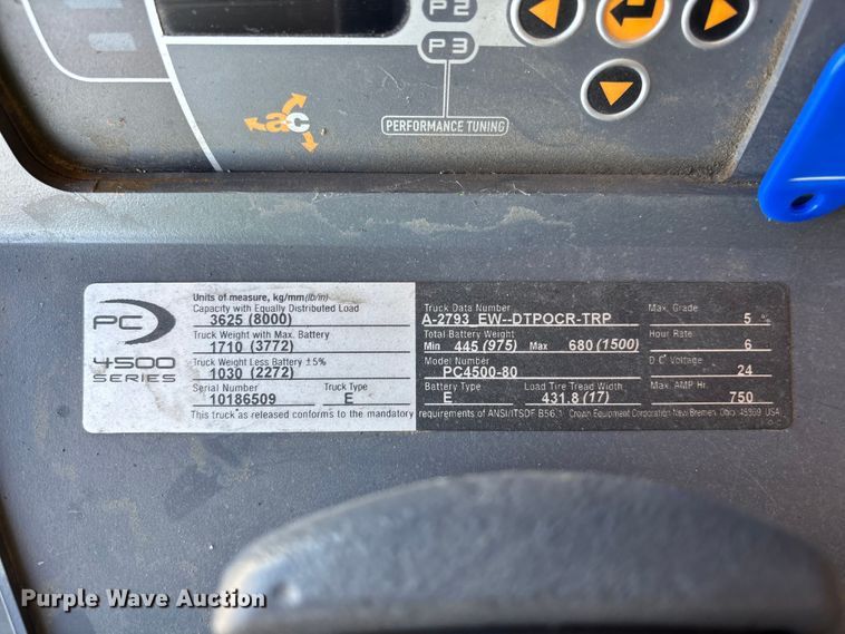 image for item ER7642 2020 Crown PC4500-80 pallet jack