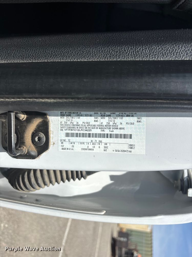 image for item ER7649 2020 Ford F150 Crew Cab pickup truck
