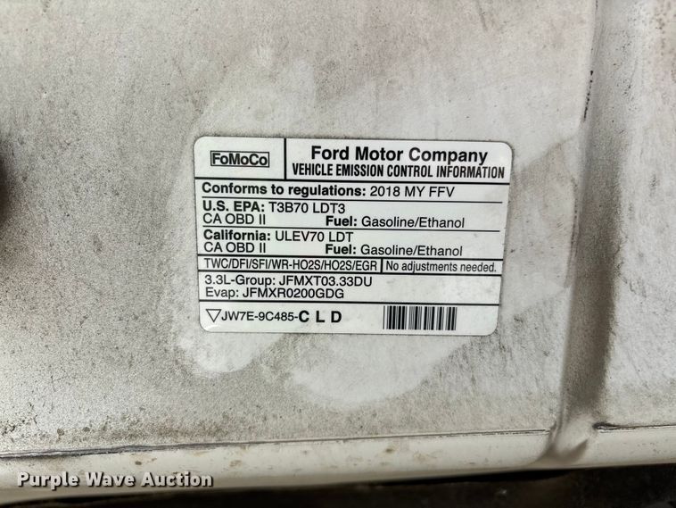 image for item ER7650 2018 Ford F-150 XL Crew Cab pickup truck