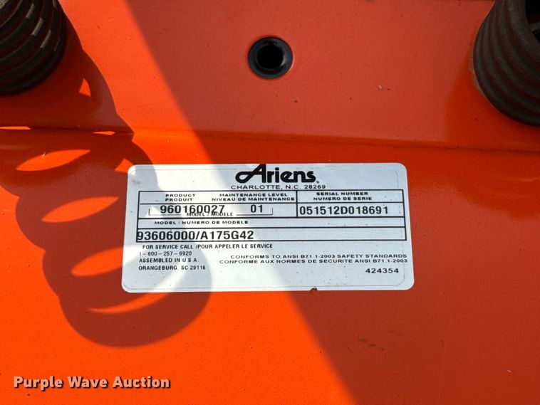 image for item ET6279 Ariens A175G42 lawn mower