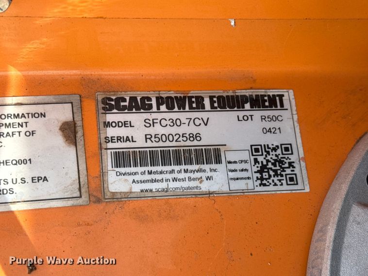 image for item ET6280 Scag SFC30-7CV lawn mower