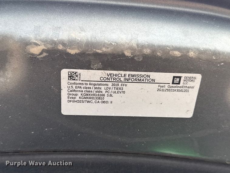 image for item ET6292 2019 Chevrolet Impala 