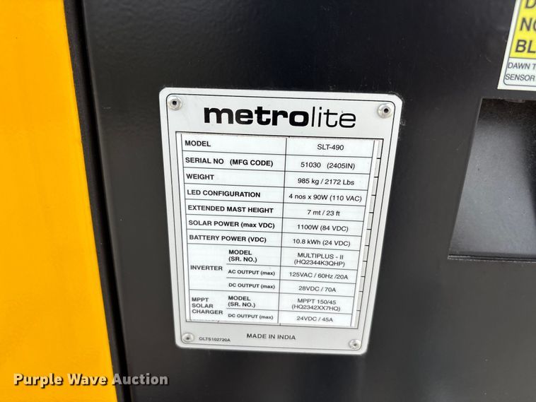image for item EU5668 Metro lite Salt-490 light plant