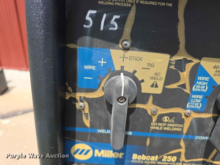 image for item EV2237 Miller Bobcat 250 welder/generator