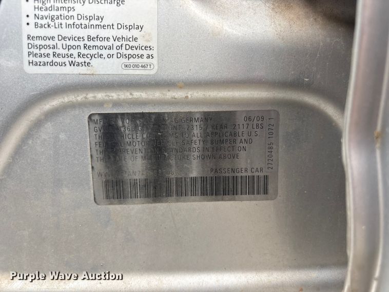 image for item EV2948 2010 Volkswagen CC 