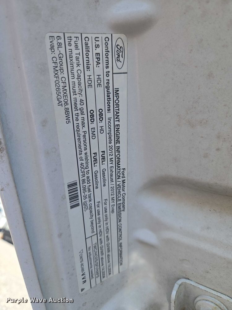 image for item EW0142 2012 Ford F450 Super Duty bucket truck