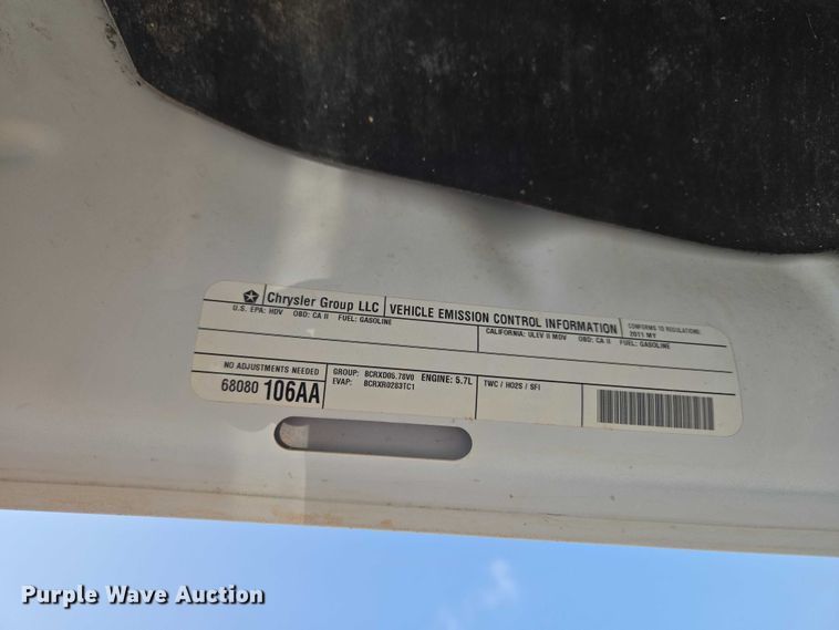 image for item EW0171 2011 Dodge Ram 2500 