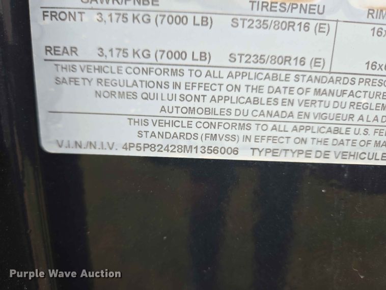 image for item EW0177 2020 PJ Trailers equipment trailer