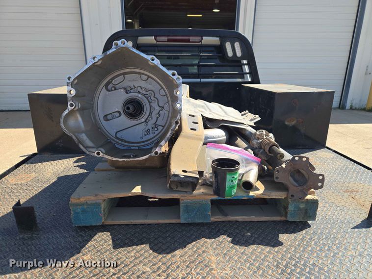 image for item EW0203 2022 Chevrolet Silverado 3500HD Crew Cab flatbed pickup truck