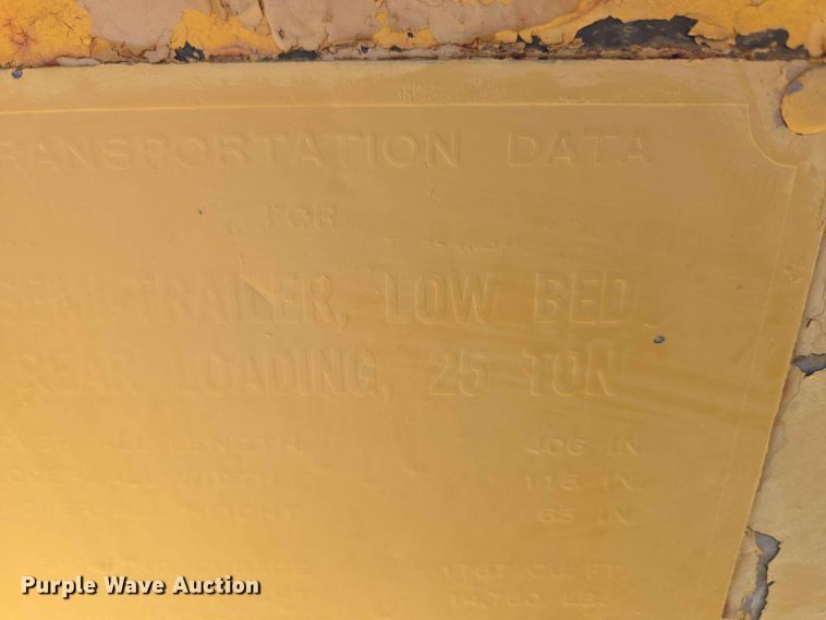 image for item EW0290 1951 Dorsey Low bed equipment trailer