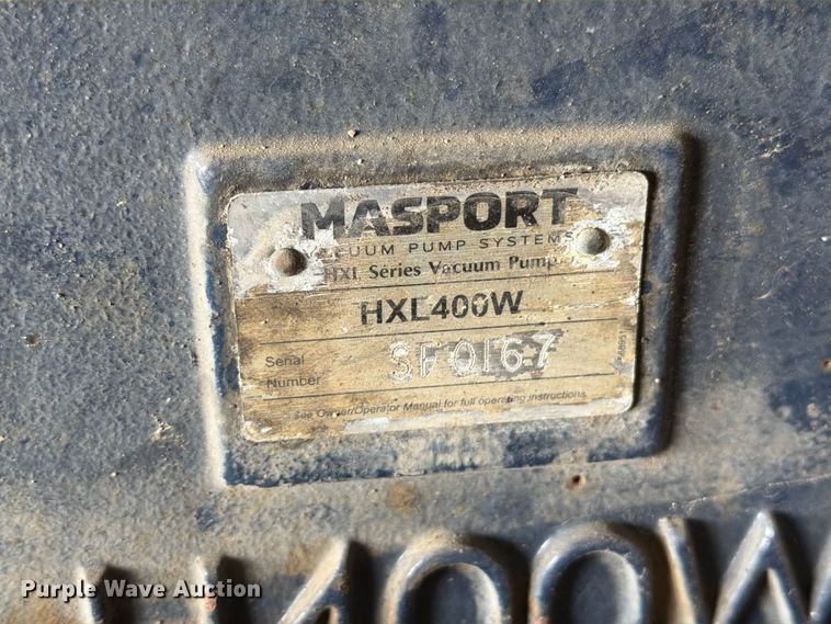 image for item EW2111 (2) Masport HXL400W vacuum pumps