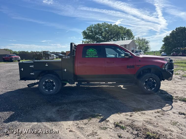 image for item EW4802 2018 RAM 2500 Crew Cab flatbed pickup truck