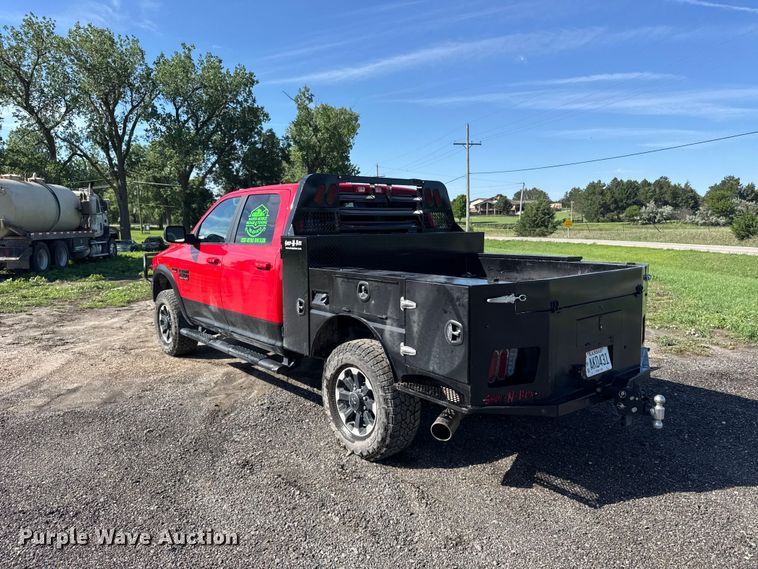image for item EW4802 2018 RAM 2500 Crew Cab flatbed pickup truck