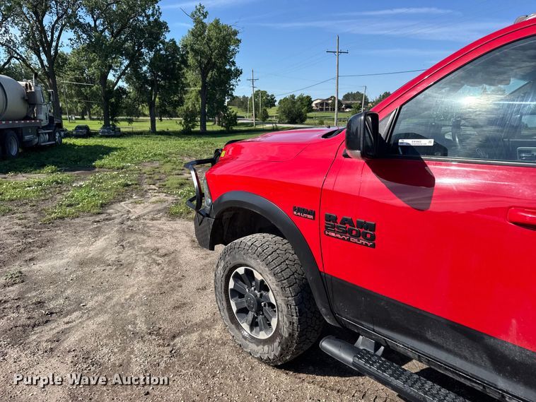 image for item EW4802 2018 RAM 2500 Crew Cab flatbed pickup truck