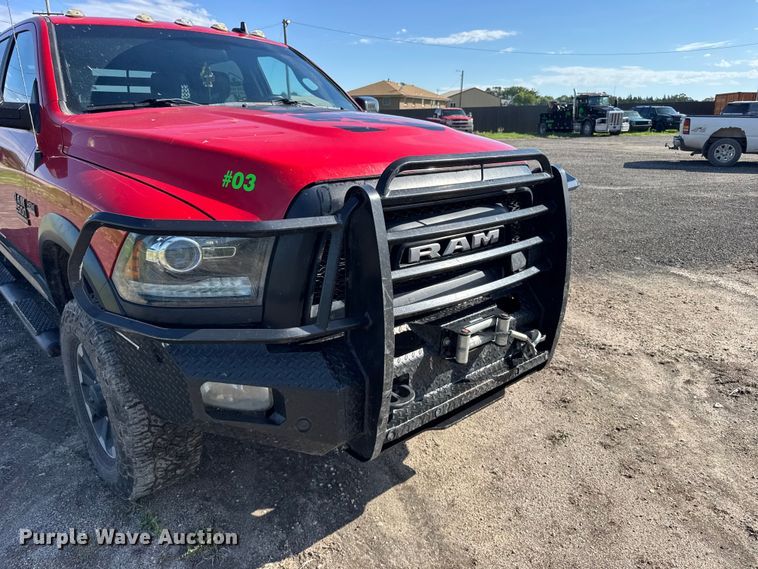 image for item EW4802 2018 RAM 2500 Crew Cab flatbed pickup truck