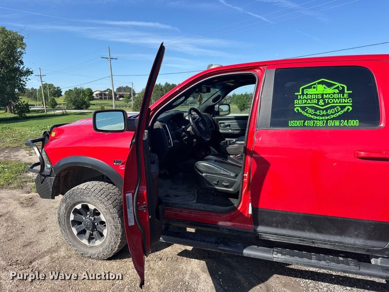 image for item EW4802 2018 RAM 2500 Crew Cab flatbed pickup truck