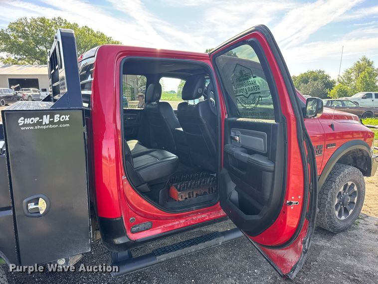 image for item EW4802 2018 RAM 2500 Crew Cab flatbed pickup truck